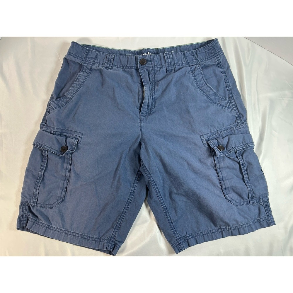 Urban Pipeline Men's Blue Cargo Shorts Size 34 100% Cotton Casual Work Outdoor